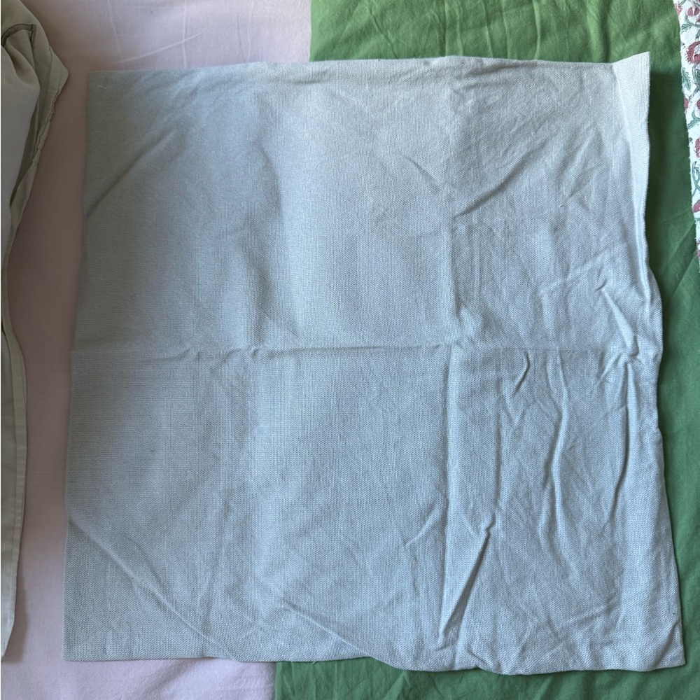 H&M Light Gray Throw Pillow Cover